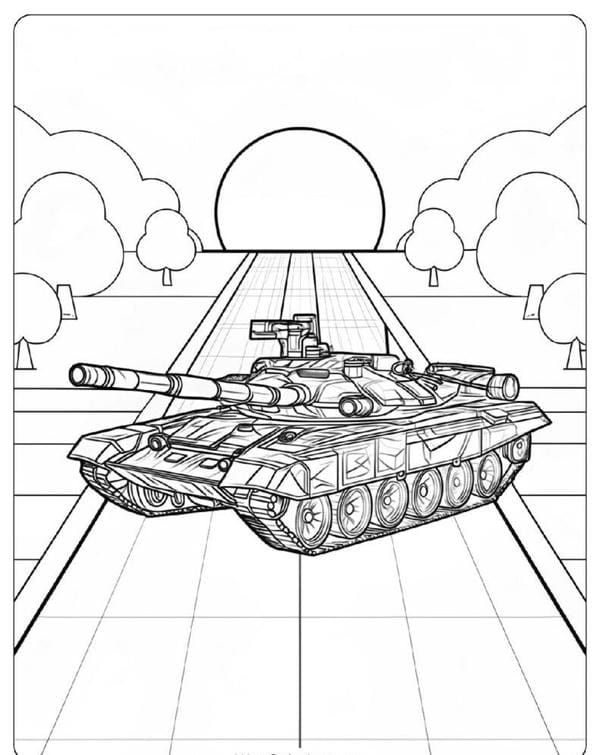 tô màu xe tăng 2