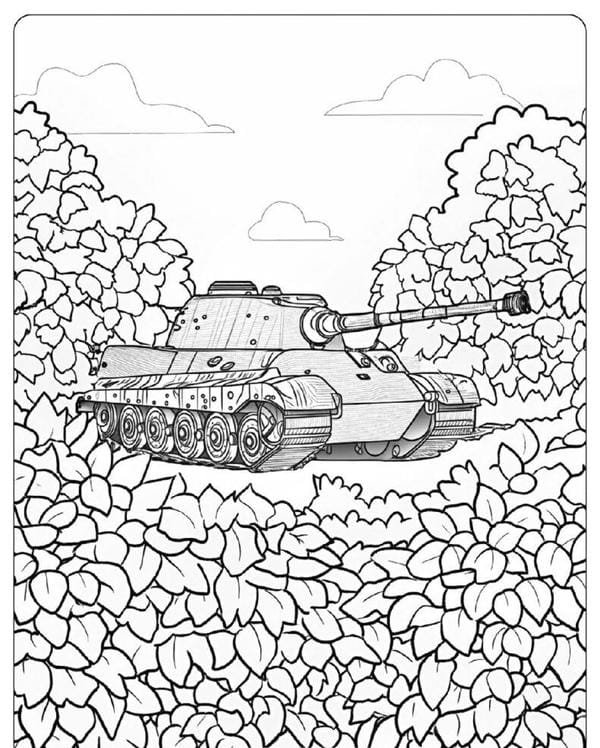 tô màu xe tăng 3