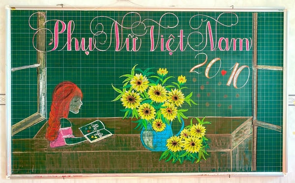 trang trí bảng 20 10 1