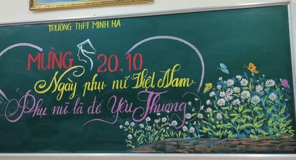 trang trí bảng 20 10 10