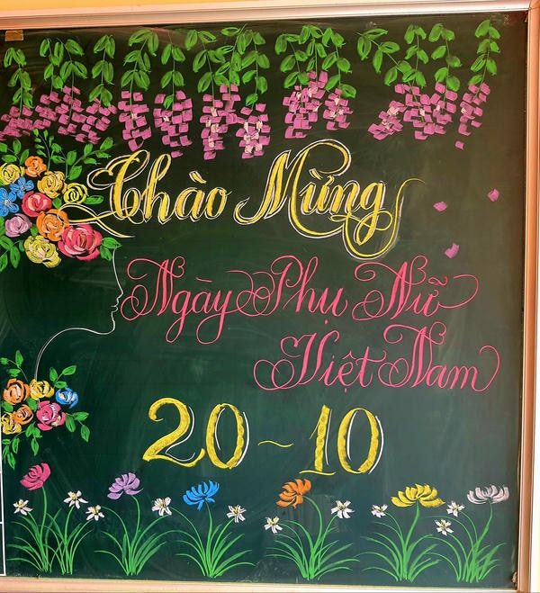 trang trí bảng 20 10 15