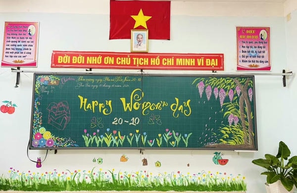 trang trí bảng 20 10 17