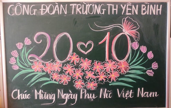 trang trí bảng 20 10 21