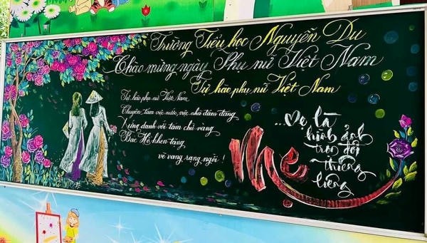 trang trí bảng 20 10 6