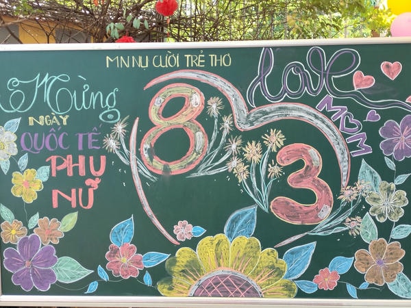 trang trí bảng 8 3 18