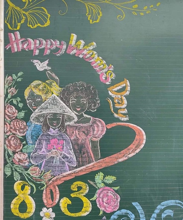 trang trí bảng 8 3 19