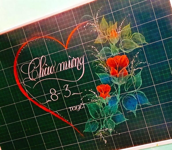 trang trí bảng 8 3 24