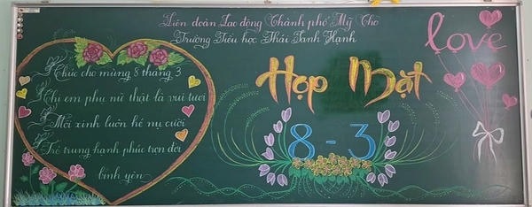 trang trí bảng 8 3 27