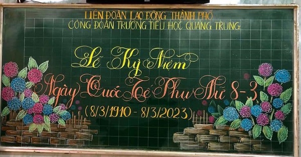 trang trí bảng 8 3 31