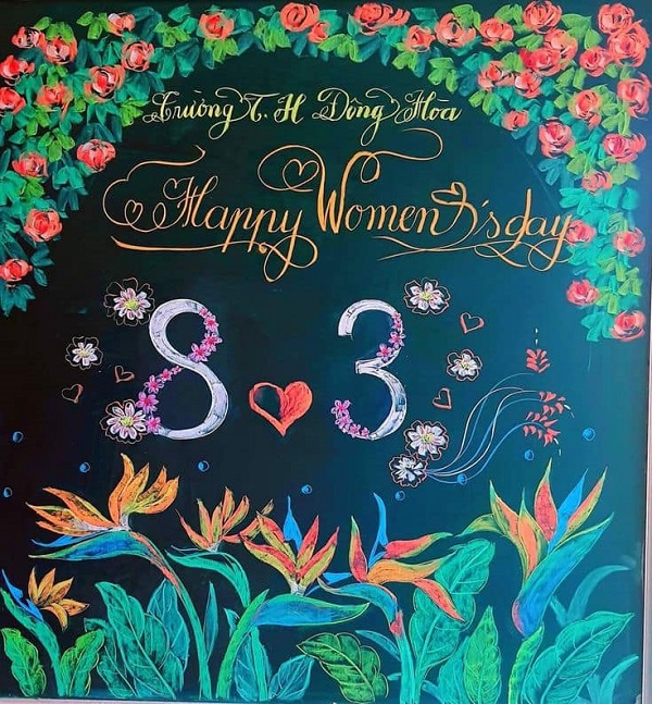 trang trí bảng 8 3 6