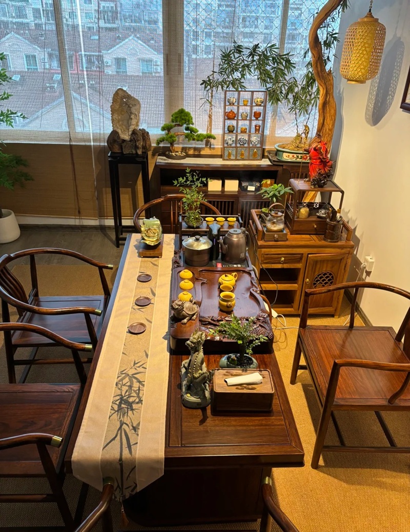 trang trí phòng trà 1