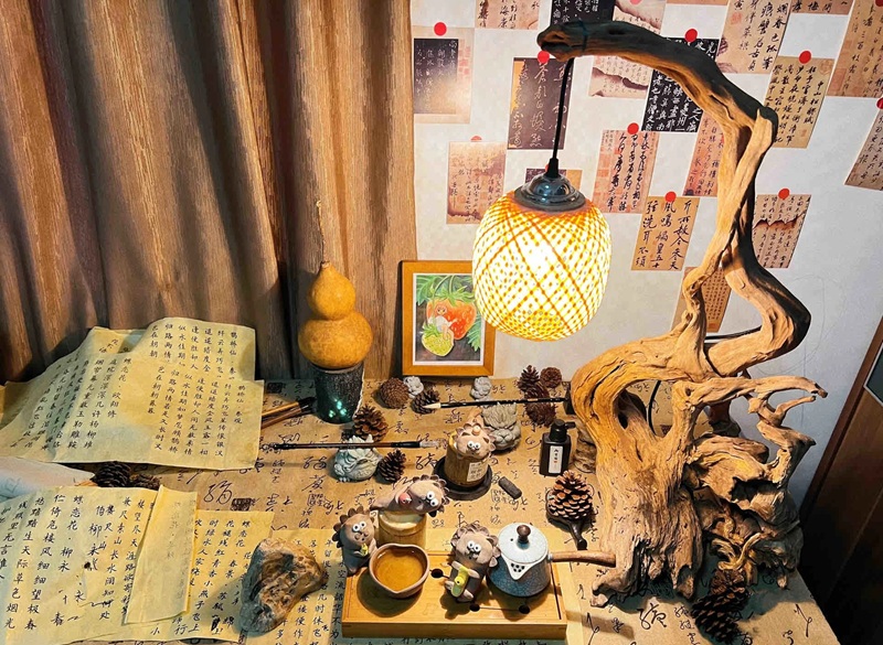 trang trí phòng trà 5