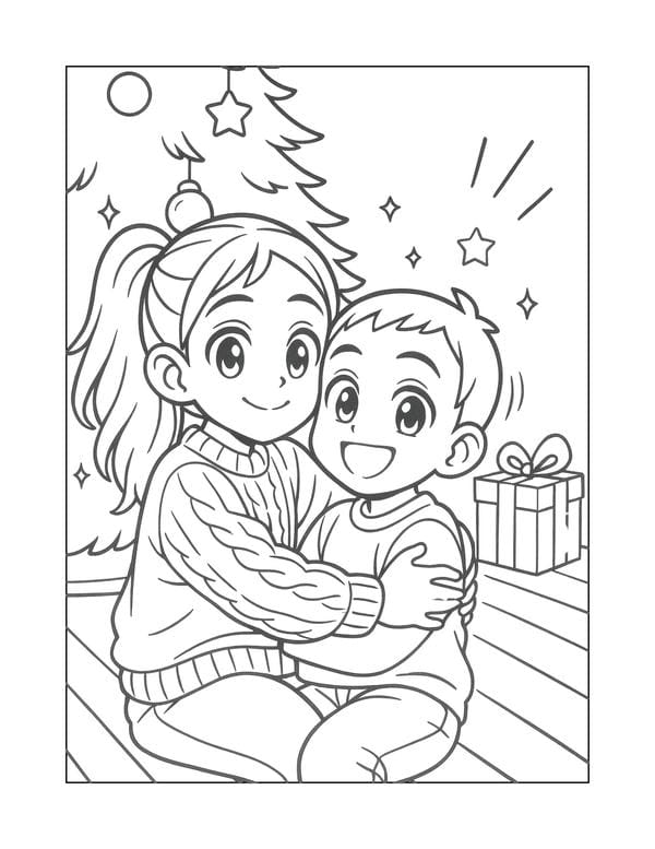 tranh tô màu anime girl ngầu​ 10