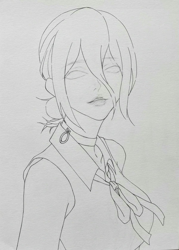 tranh tô màu anime girl ngầu​ 12