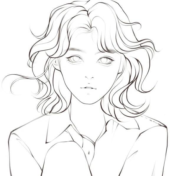 tranh tô màu anime girl ngầu​ 13