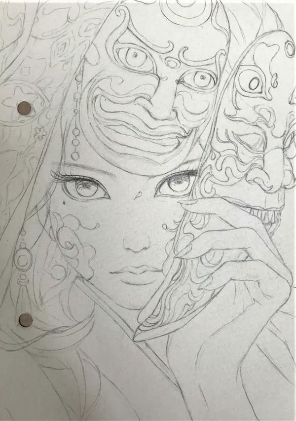 tranh tô màu anime girl ngầu​ 18