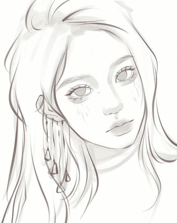 tranh tô màu anime girl ngầu​ 23