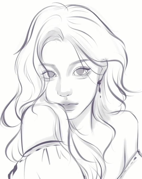 tranh tô màu anime girl ngầu​ 24