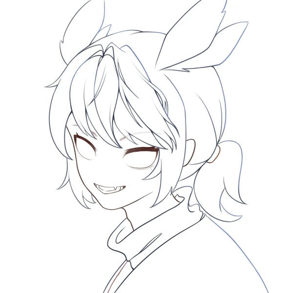 tranh tô màu anime girl ngầu​ 5