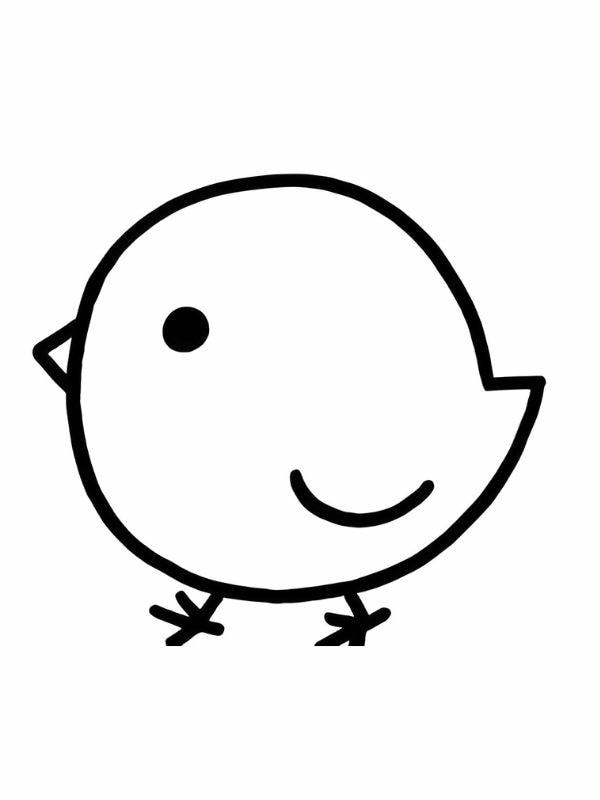 tranh tô màu con gà con 16