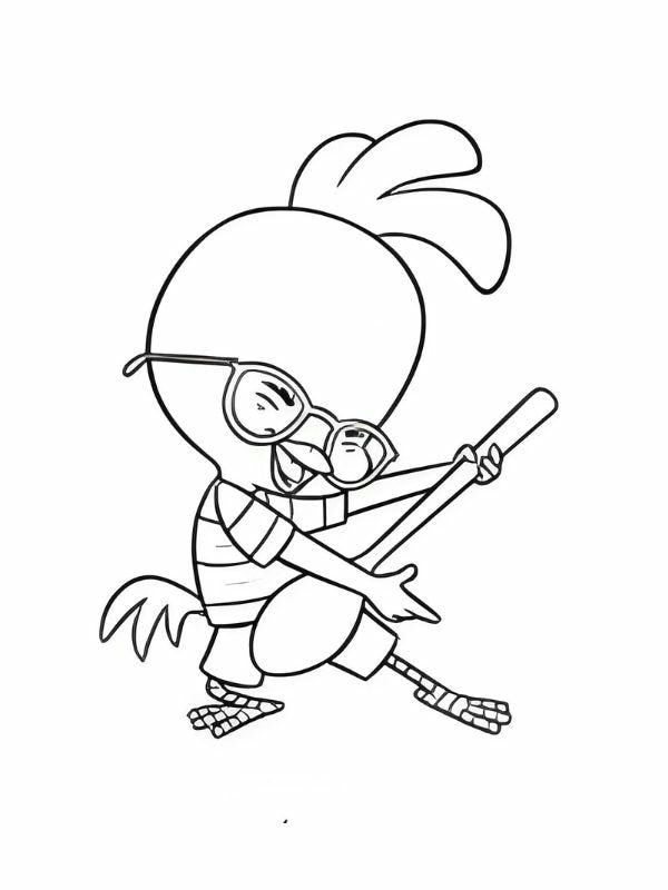 tranh tô màu con gà con 17