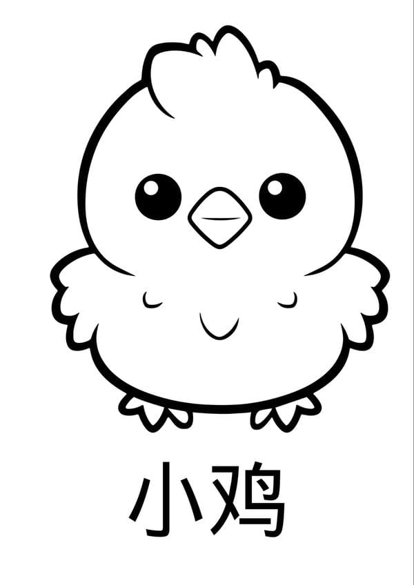 tranh tô màu con gà mái 22