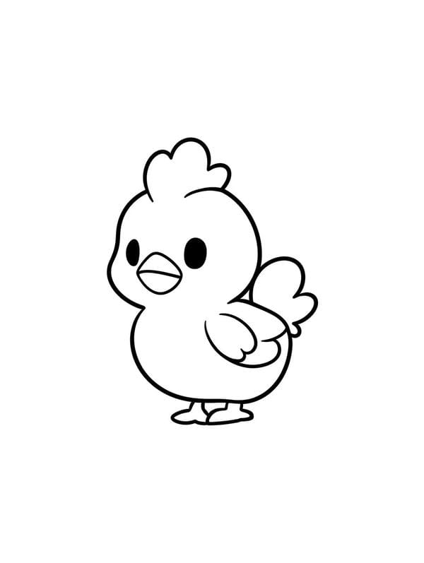 tranh tô màu con gà mái 25