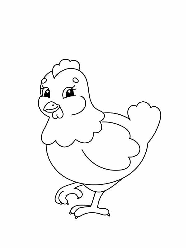 tranh tô màu con gà mái 32