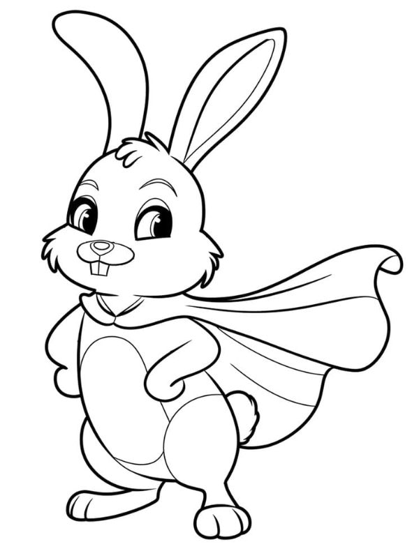 tranh tô màu con thỏ 4
