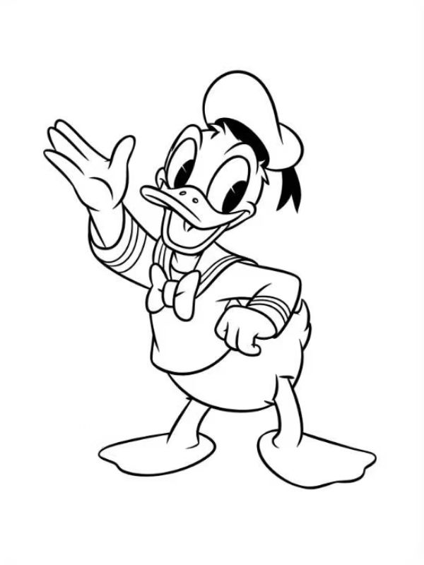 tranh tô màu con vịt