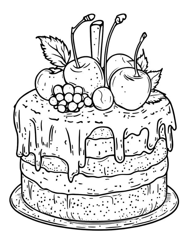 tranh tô màu đồ ăn 10