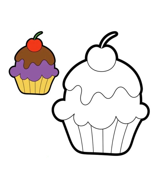 tranh tô màu đồ ăn 12