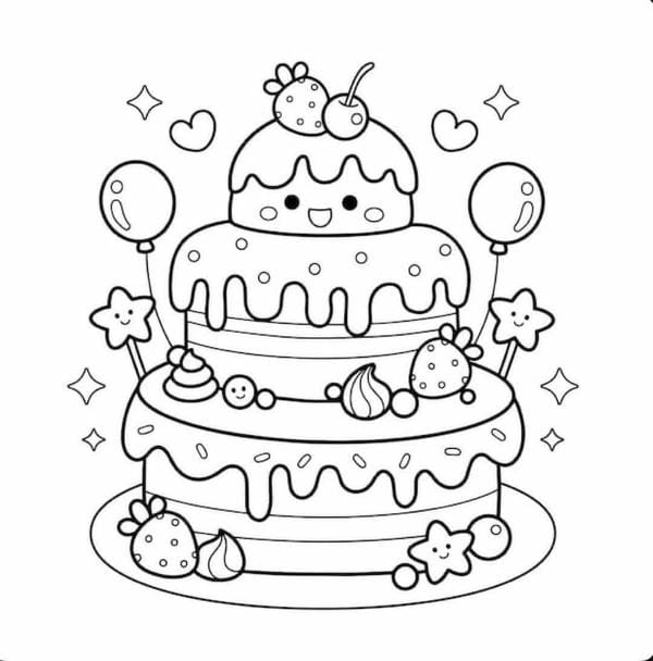 tranh tô màu đồ ăn (2)