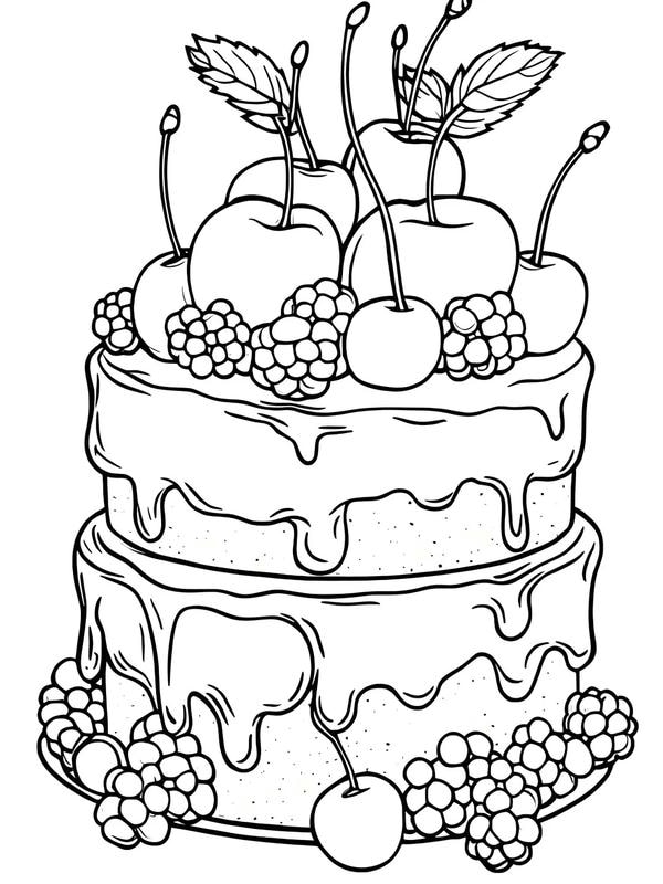 tranh tô màu đồ ăn 20