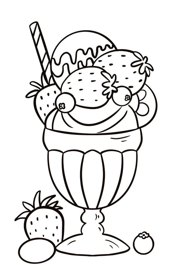 tranh tô màu đồ ăn 32