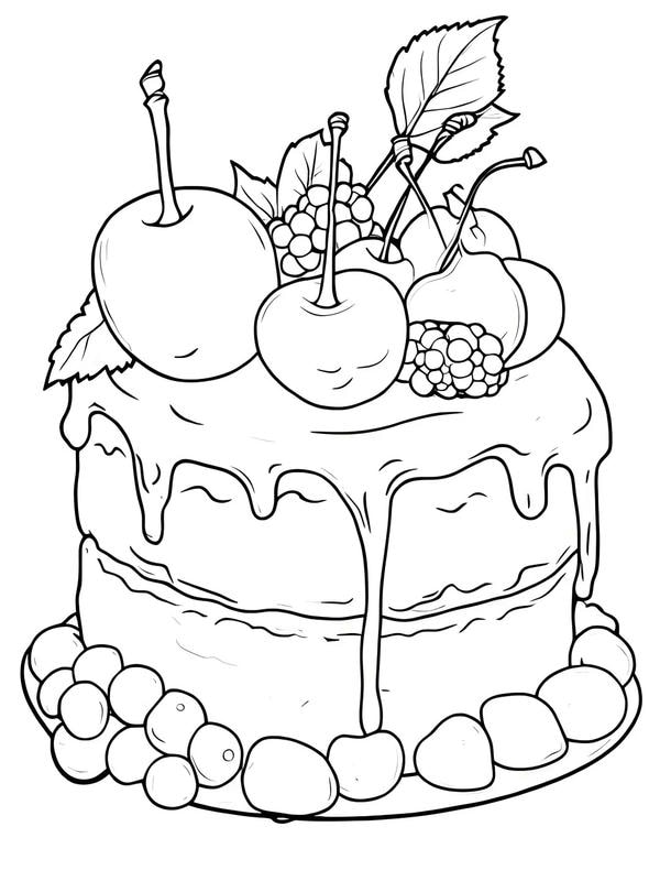 tranh tô màu đồ ăn 8