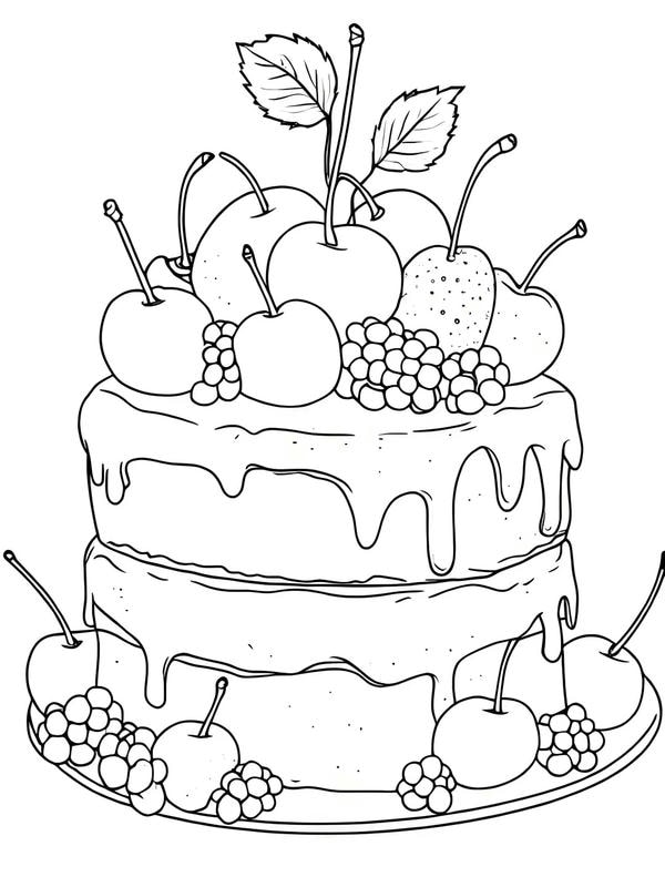 tranh tô màu đồ ăn 9