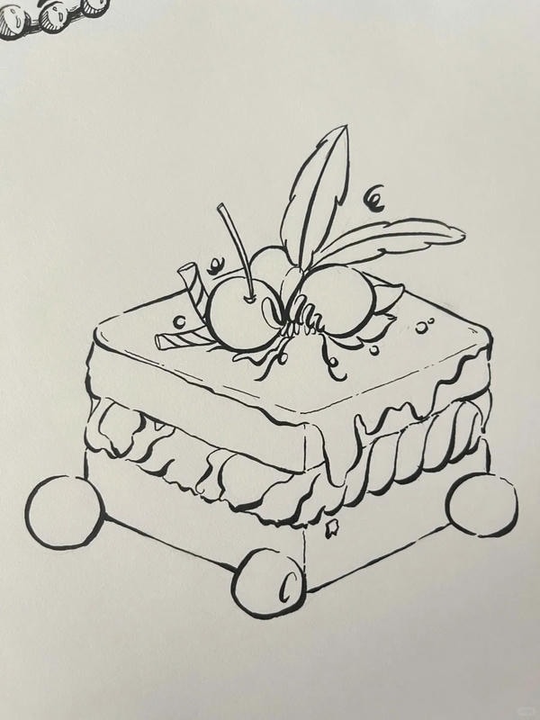 tranh tô màu đồ ăn vặt​