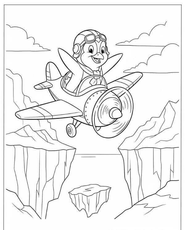 tranh tô màu máy bay 11