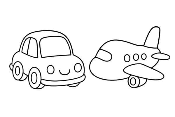 tranh tô màu máy bay 14