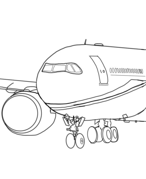 tranh tô màu máy bay 15