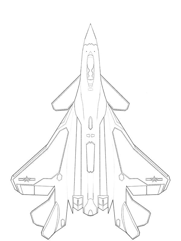 tranh tô màu máy bay 16