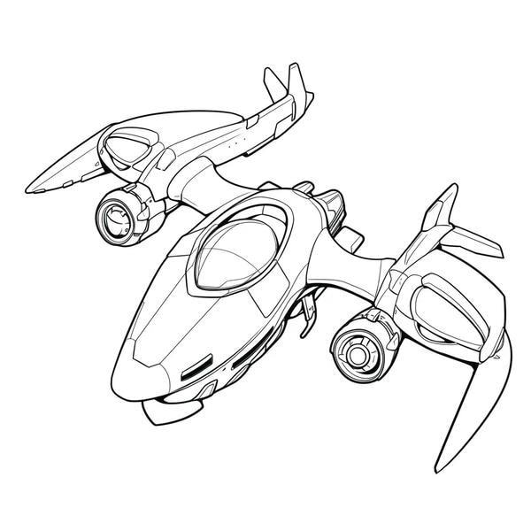 tranh tô màu máy bay 17