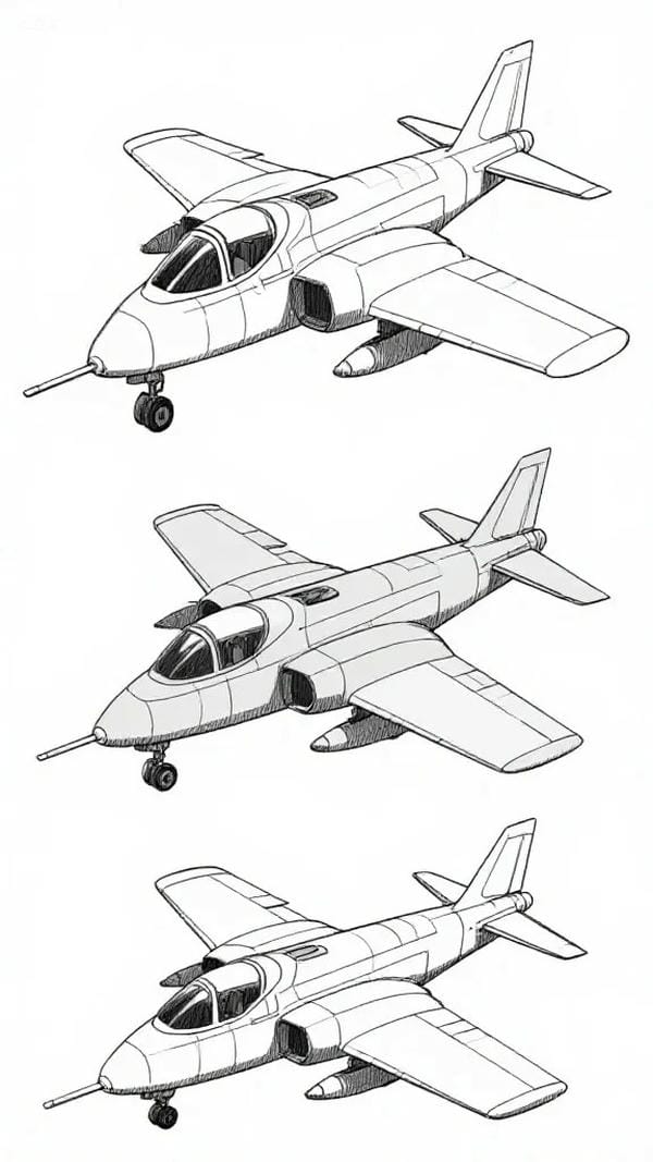 tranh tô màu máy bay 19