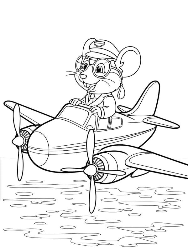 tranh tô màu máy bay 22