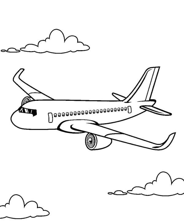 tranh tô màu máy bay 31