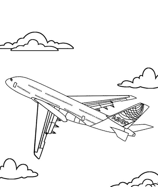 tranh tô màu máy bay 32