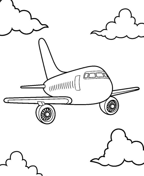 tranh tô màu máy bay 33