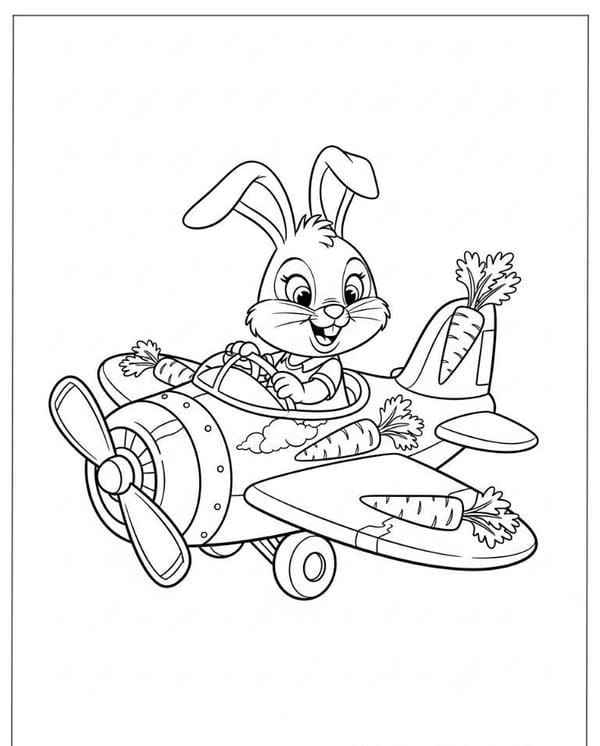 tranh tô màu máy bay 7