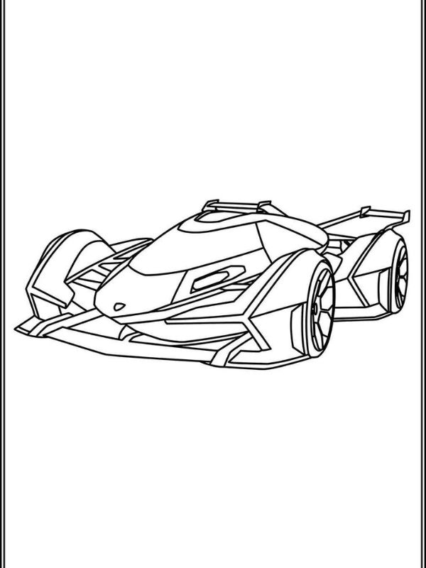 tranh tô màu ô tô lamborghini 21